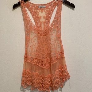 *SALE* Coverup, coral, one size, swim